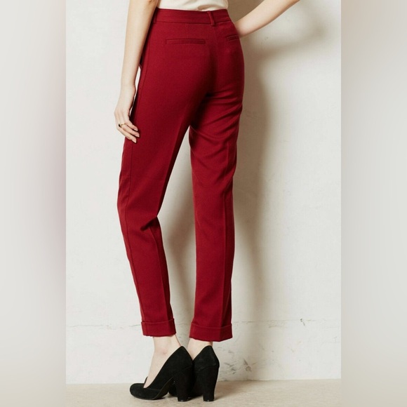 Anthropologie cartonnier lou taper trousers black size 10 - Picture 2 of 12